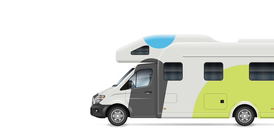 Image of Camper Outside Container